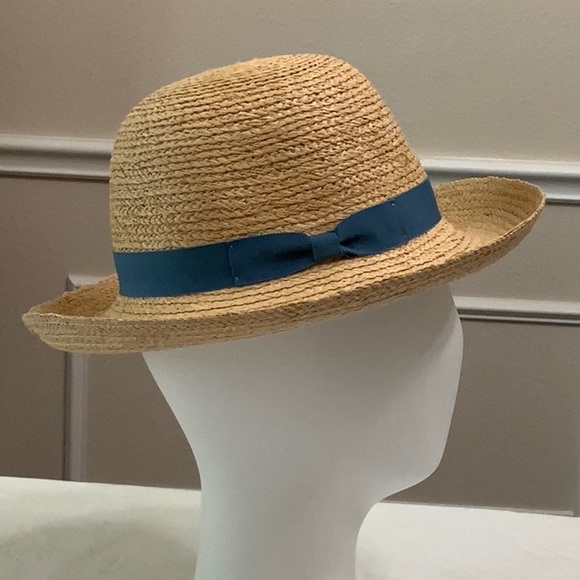 Tilley REBECCA R2 Raffia hat-Natural/Blue - Picture 1 of 13